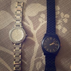 Fossil and Nixon watch